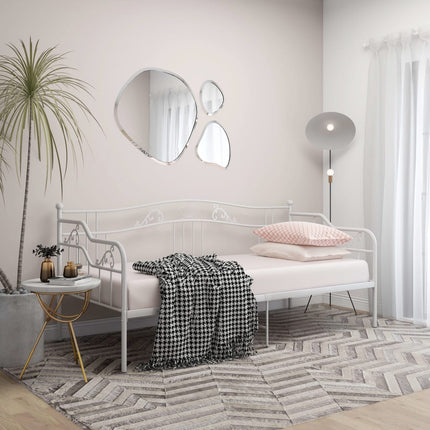 sengestel til sovesofa 90x200 cm metal hvid