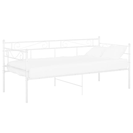 sengestel til sovesofa 90x200 cm metal hvid