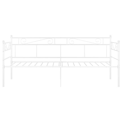 sengestel til sovesofa 90x200 cm metal hvid