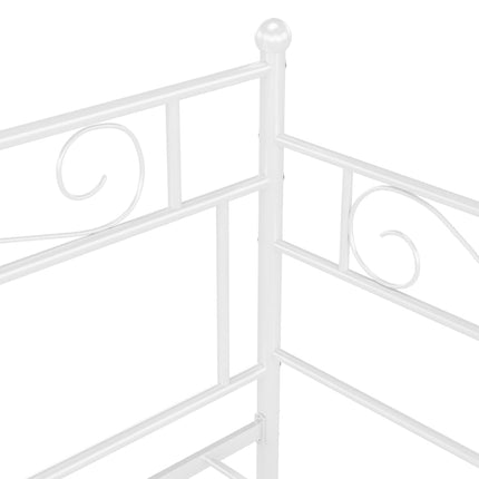 sengestel til sovesofa 90x200 cm metal hvid
