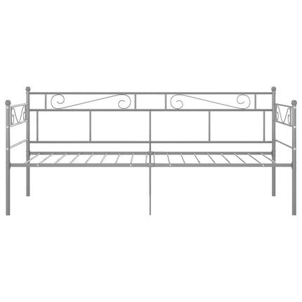 sengestel til udtræksseng 90x200 cm metal grå