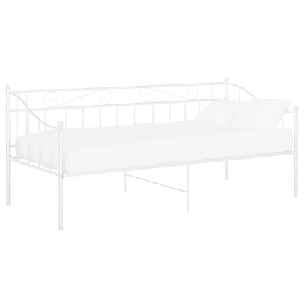 sengestel til sovesofa 90x200 cm metal hvid
