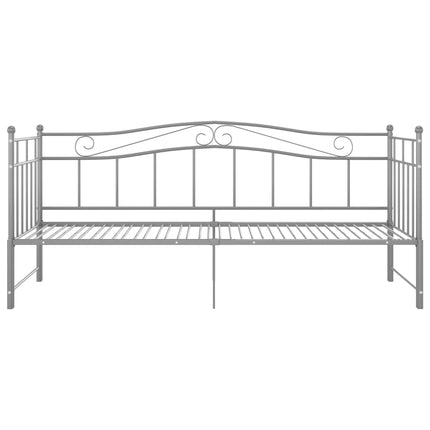 sengestel til udtræksseng 90x200 cm metal grå