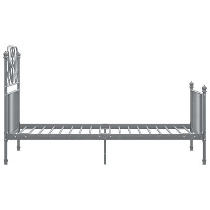 sengestel 100x200 cm metal grå