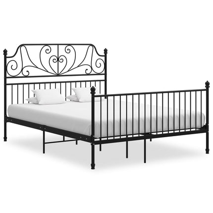 sengestel 160x200 cm metal sort