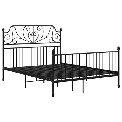 sengestel 160x200 cm metal sort