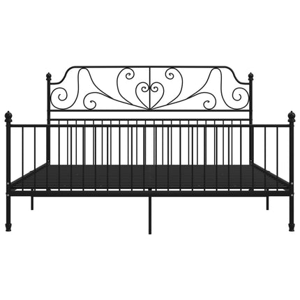 sengestel 180x200 cm metal sort
