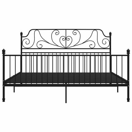 sengestel 180x200 cm metal sort