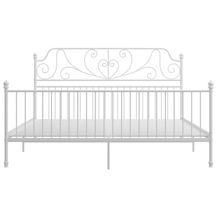 sengestel 180x200 cm metal hvid