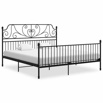 sengestel 200x200 cm metal sort