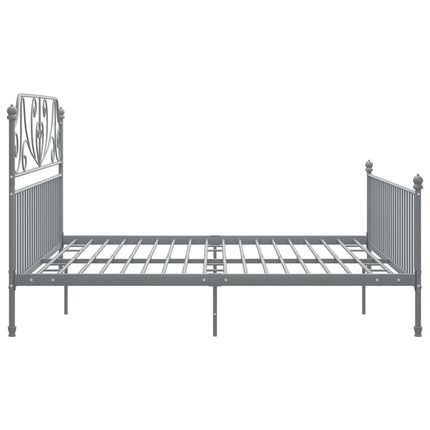 sengestel 200x200 cm metal grå