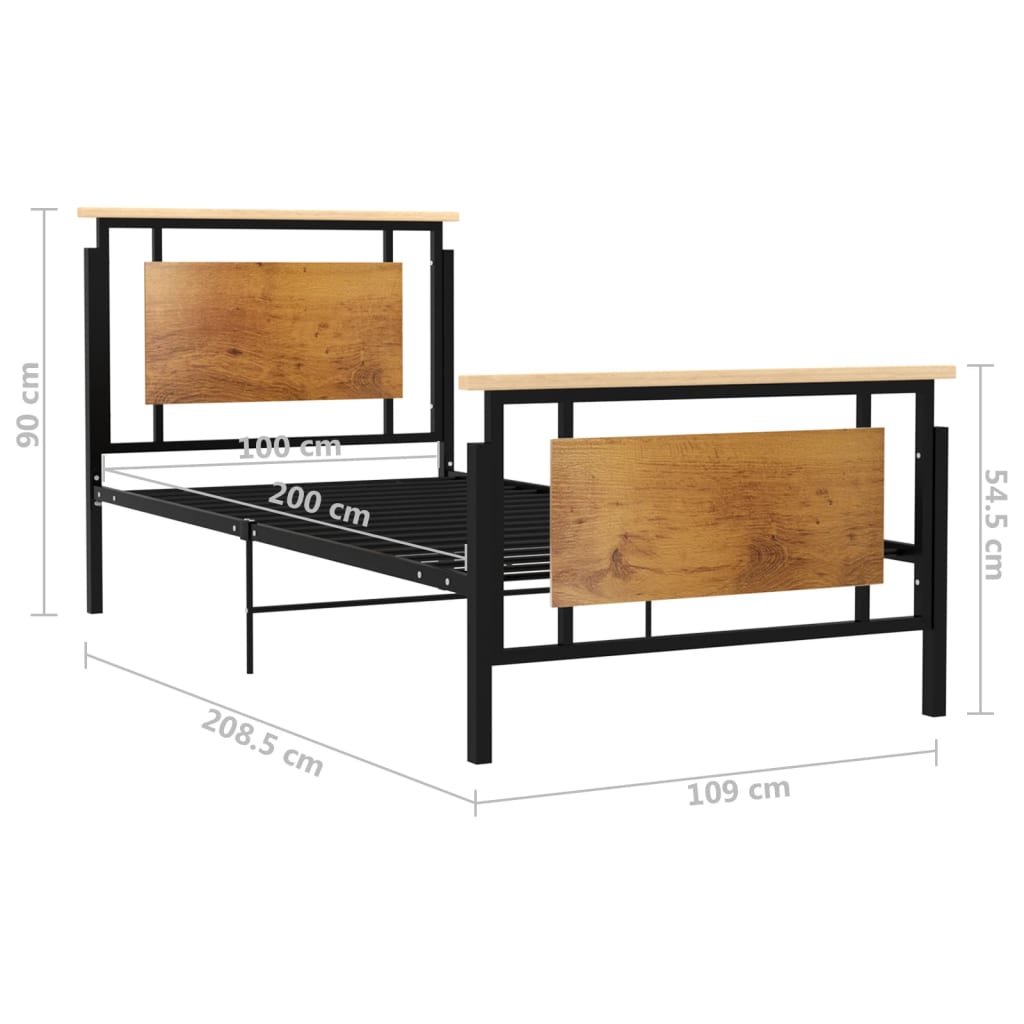 sengestel 100x200 cm metal