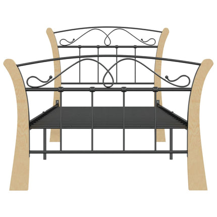 sengestel 90x200 cm metal sort