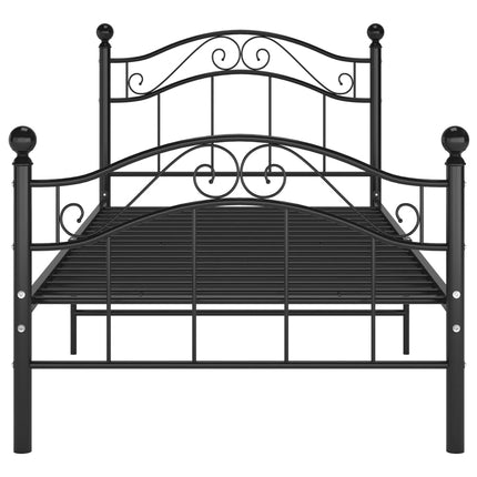 sengestel 100x200 cm metal sort