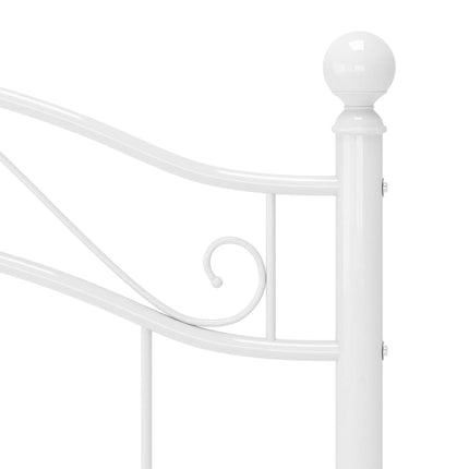 sengestel 100x200 cm metal hvid
