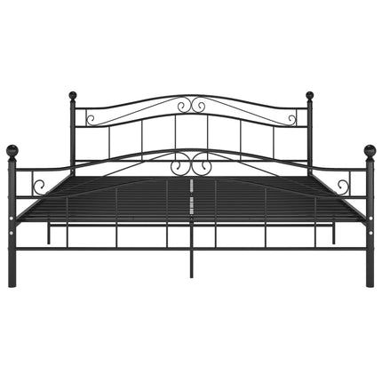sengestel 140x200 cm metal sort
