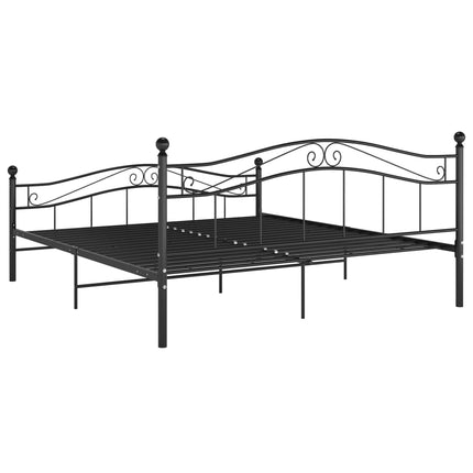sengestel 140x200 cm metal sort