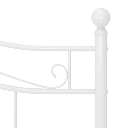 sengestel 140x200 cm metal hvid