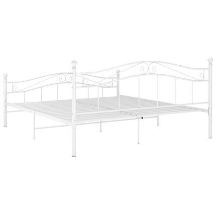 sengestel 180x200 cm metal hvid