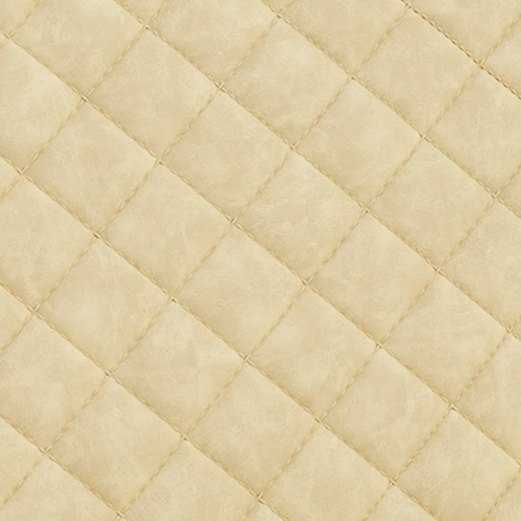 stol med cantilever kunstlæder cremefarvet