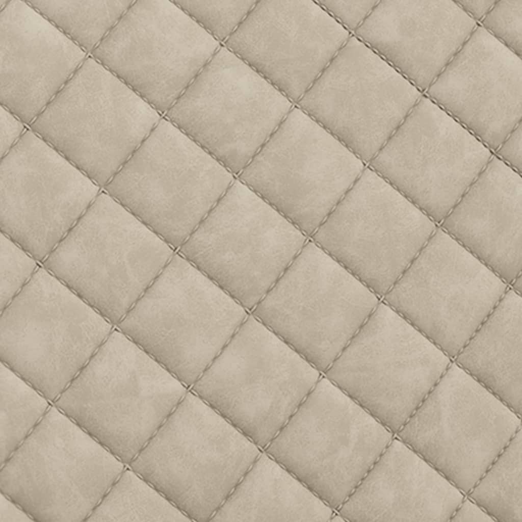 stol med cantilever kunstlæder lysegrå