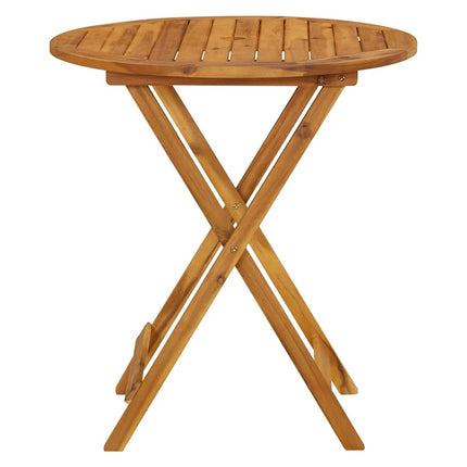 foldbart havebord 70 cm massivt akacietræ