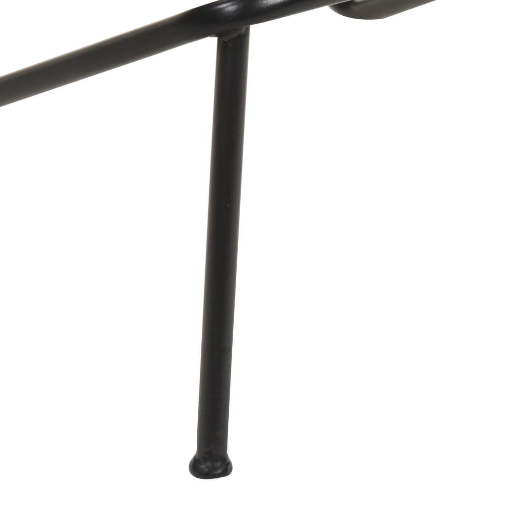 barstole 2 stk. ægte skind brun