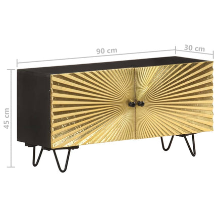 tv-skab 90x30x45 cm massivt mangotræ