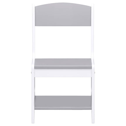 børnebord med 2 stole MDF hvid