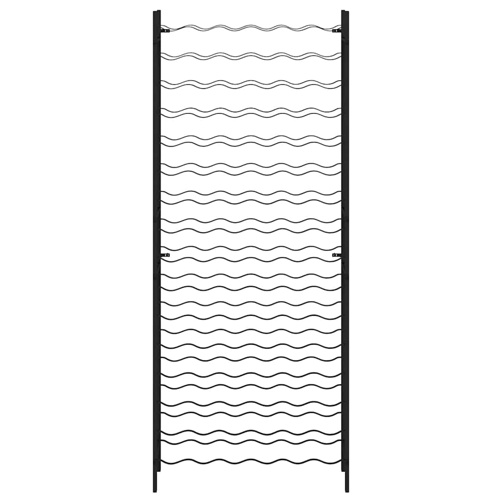 vinreol til 96 flasker jern sort