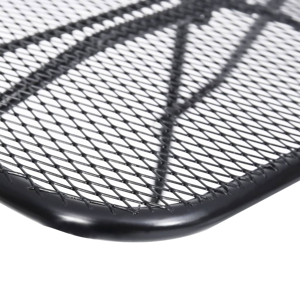 altanbord 60x40 cm stål sort