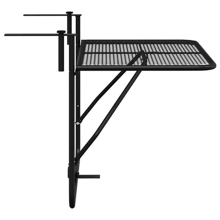 altanbord 60x40 cm stål sort