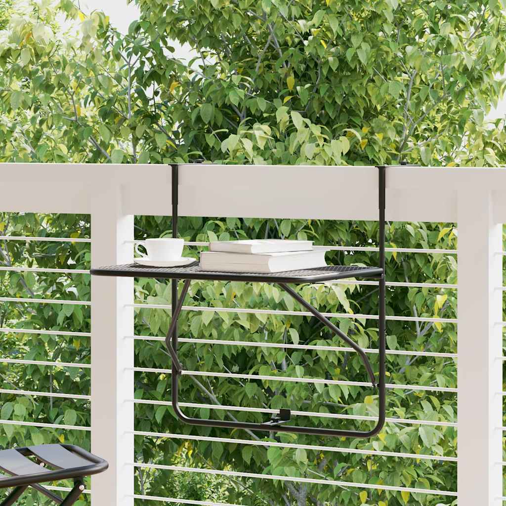 altanbord 60x40 cm stål sort