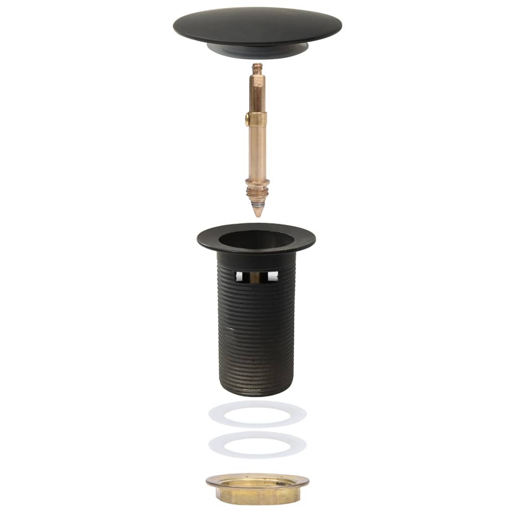 trykafløb med overløbsfunktion 6,4x6,4x9,1 cm grå