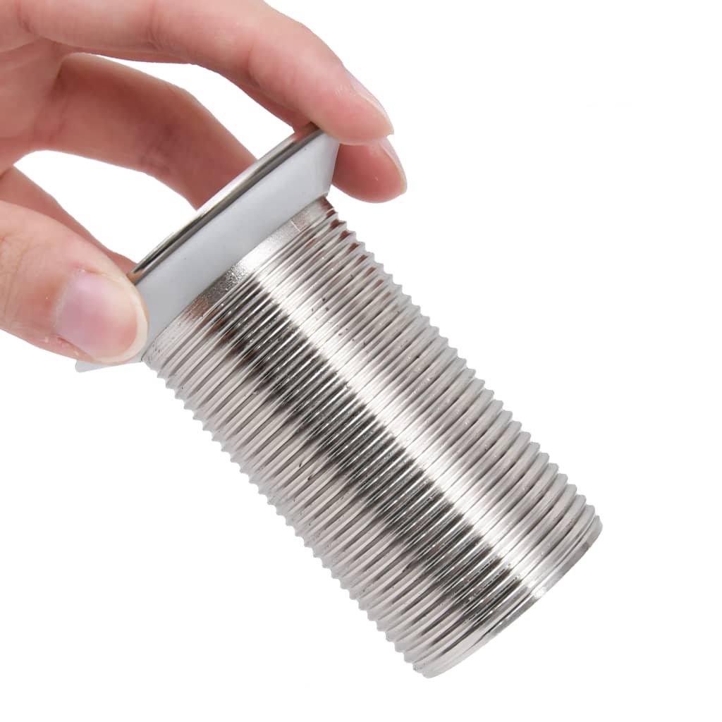 trykafløb uden overløbsfunktion 6,4x6,4x9,1 cm krom