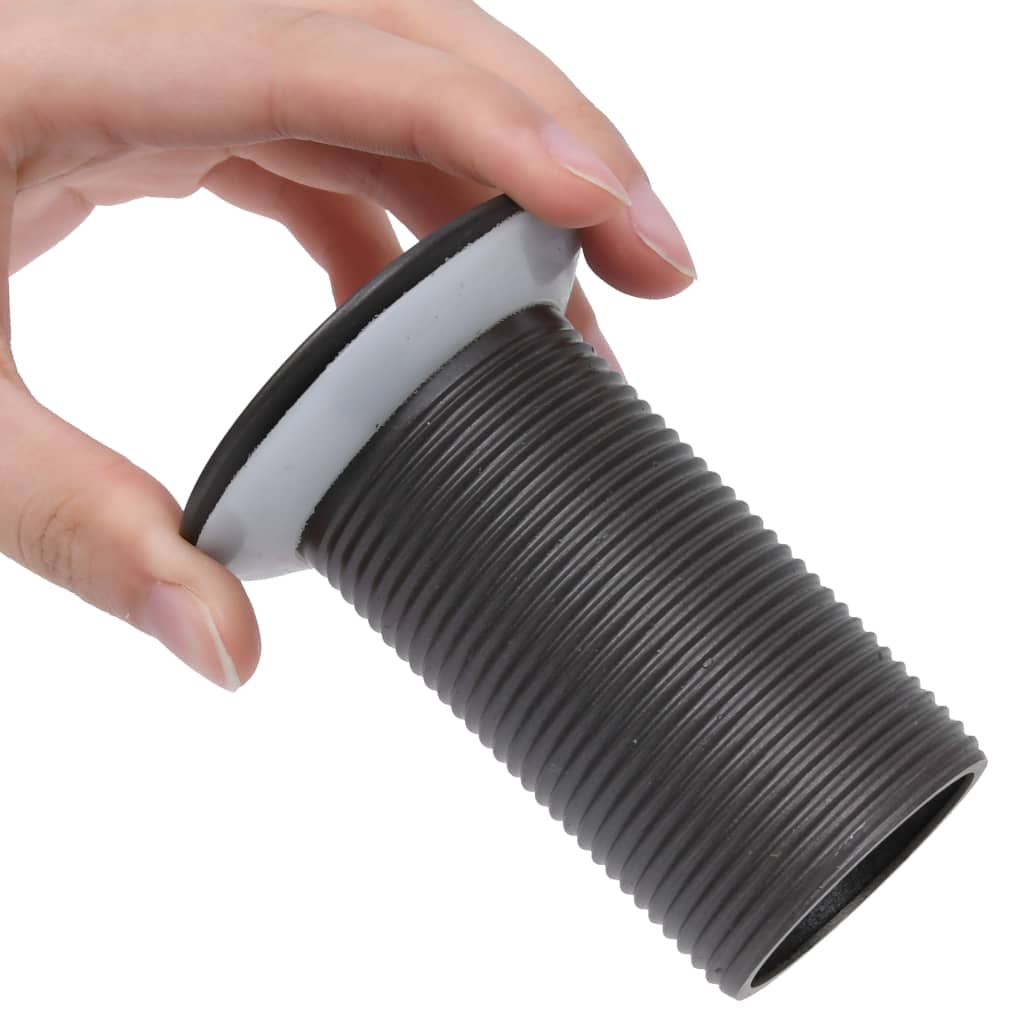 trykafløb uden overløbsfunktion 6,4x6,4x9,1 cm grå