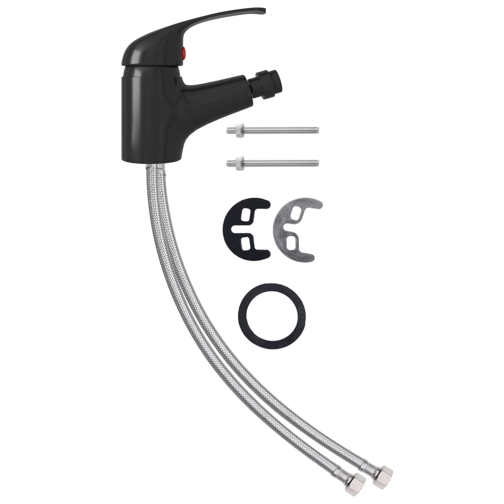 blandingsbatteri til bidet 13x12 cm sort