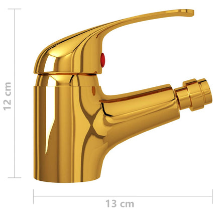 blandingsbatteri til bidet 13x12 cm gylden