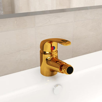 blandingsbatteri til bidet 13x12 cm gylden