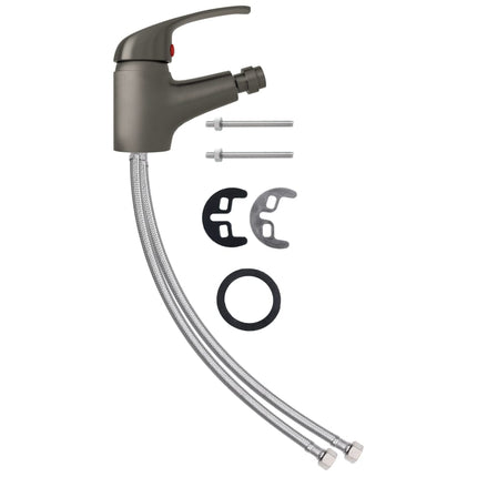 blandingsbatteri til bidet 13x12 cm grå
