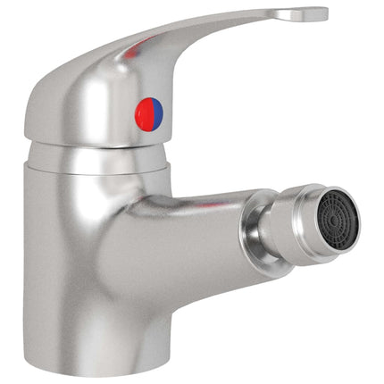 blandingsbatteri til bidet 13x12 cm sølvfarvet