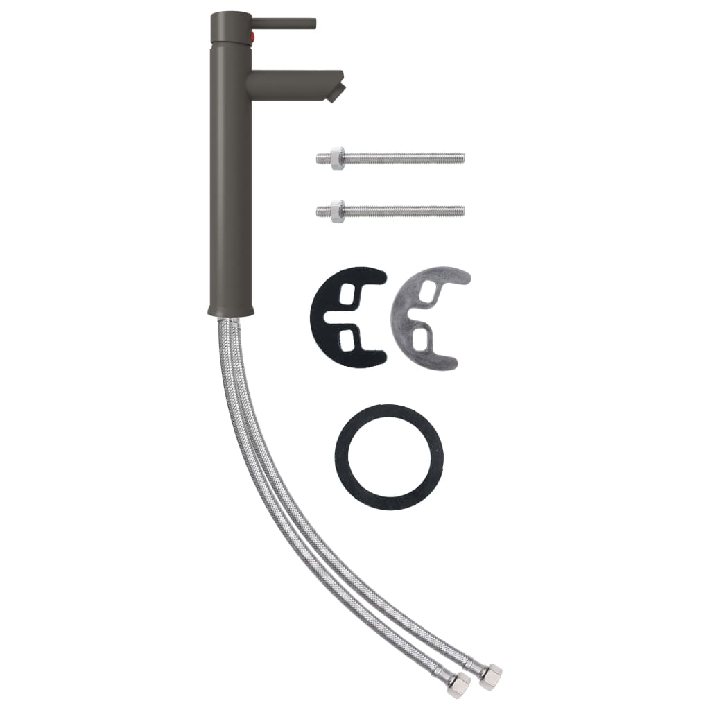 blandingsbatteri til badeværelse 12x30 cm grå