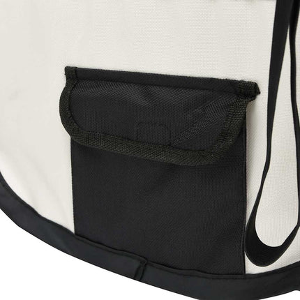 foldbar hundegård med bæretaske 90x90x58 cm sort