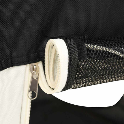 foldbar hundegård med bæretaske 145x145x61 cm sort