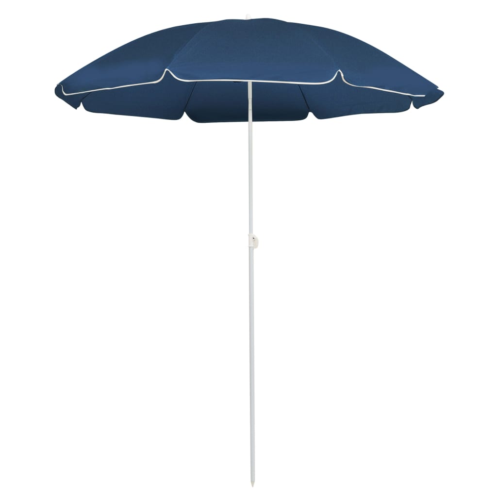 parasol 180 cm stålstang blå