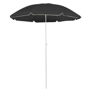 parasol 180 cm stålstang antracitgrå