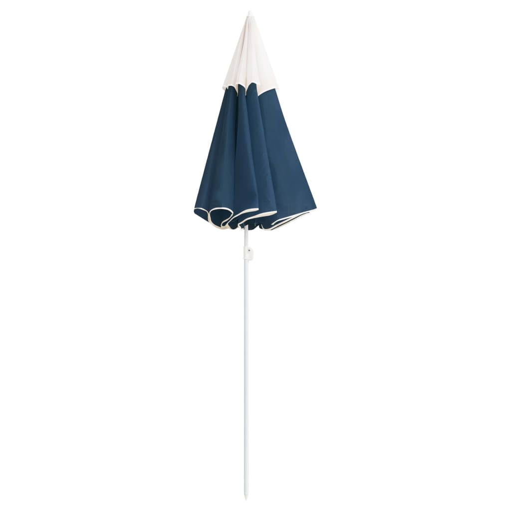 parasol 180 cm stålstang blå
