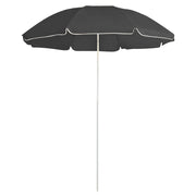 parasol 180 cm stålstang antracitgrå