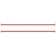 kolbøttestang 2 stk. 125 cm stål rød