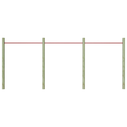 kolbøttestang 3 stk. 125 cm stål rød